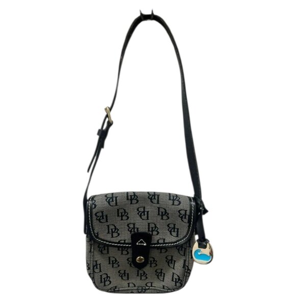 Dooney & Bourke NWOT Small Monogram Black and Gray Shoulder Bag - Picture 8 of 8
